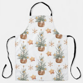 クリスマスグリーンツリー |メリークリスマス エプロン (正面)