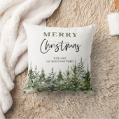 クリスマスグリーンツリー |メリークリスマス クッション (ブランケット)