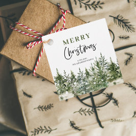 クリスマスグリーンツリー |メリークリスマス フェイバータグ