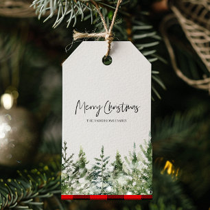 クリスマスグリーンツリー Merry Christmas Giftラベル ギフトタグ