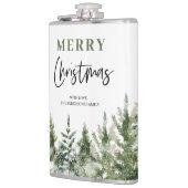 クリスマスグリーンツリー | Merry Christmas Pillar Cand フラスク (左)