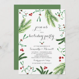 クリスマスグリーンパーティの招待状 招待状