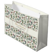 クリスマスグリーンフェスティバルパターン（の模様が）ある抱き枕 ラージペーパーバッグ (正面アングル)