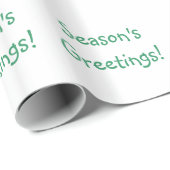 クリスマスグリーンフォントシーズンのご挨拶 ラッピングペーパー (ロールコーナー)