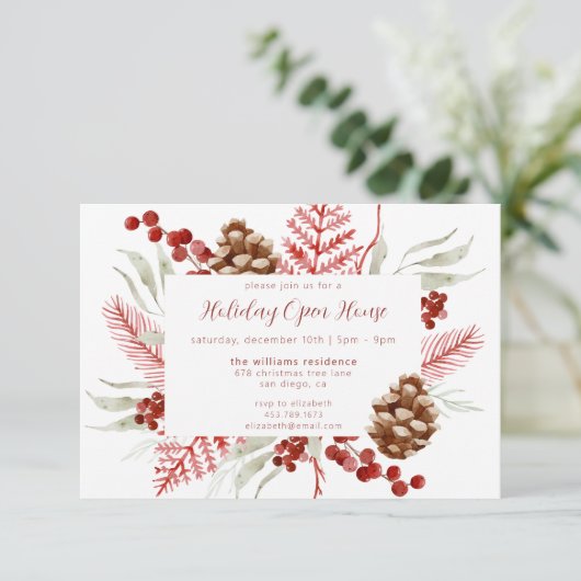 クリスマスグリーンフローラホリデーオープンハウス 招待状 (スタンド正面)