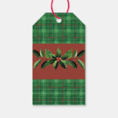 クリスマスグリーンプレイド ギフトタグ (裏面)