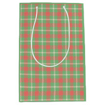 クリスマスグリーンベースのプレイド