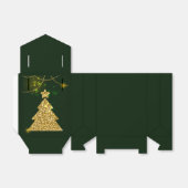 クリスマスグリーンホリデーグリッタースパークル フェイバーボックス (折り畳みなし)