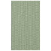 クリスマスグリーンホリデースノーフレークエレガントパターン テーブルクロス (正面)