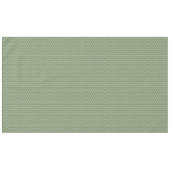 クリスマスグリーンホリデースノーフレークエレガントパターン テーブルクロス (正面(横))