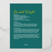 クリスマスグリーンホリデーベーキングフォイルホリデーカード 箔シーズンカード (裏面)