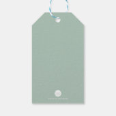 クリスマスグリーンメッセージカードまたはギフトラベル ギフトタグ (裏面)