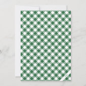 クリスマスグリーンモダンミニマル写真カード シーズンカード (裏面)