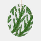 クリスマスグリーンモミの木の枝のオーナメント セラミックオーナメント (右)