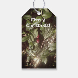 クリスマスグリーンリーギフトラベル ギフトタグ