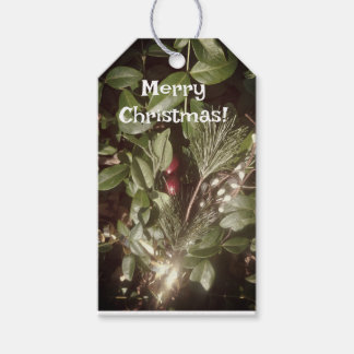 クリスマスグリーンリーギフトラベル ギフトタグ