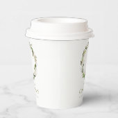 クリスマスグリーンリース 紙コップ (右)