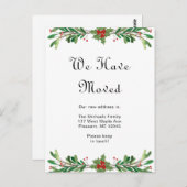 クリスマスグリーンリーニューアドレスホリデームーブメント ポストカード (正面/裏面)