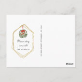 クリスマスグリーンリーニューアドレスホリデームーブメント ポストカード (裏面)