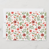 クリスマスグリーンリーフォトホリデーカード シーズンカード (裏面)