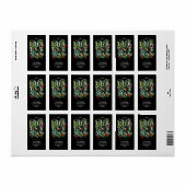 クリスマスグリーンリーベリーの住所 ラベル (フルシート)