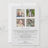 クリスマスグリーンリー最も幸せな休暇ニュースレター シーズンカード (裏面)