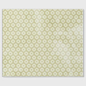 クリスマスグリーンループプリント生地ラッピング紙 ラッピングペーパー (フラット)