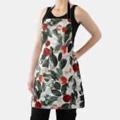 クリスマスグリーンレッドベリー エプロン (インサイチュ)