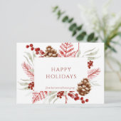 クリスマスグリーン事業ロゴ ホリデーカード 招待状 (スタンド正面)