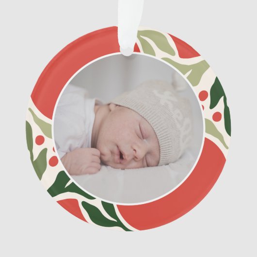 クリスマスグリーン保リ オーナメント (正面)