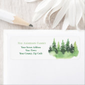 クリスマスグリーン冬の森もみの木名 ラベル (インサイチュ)