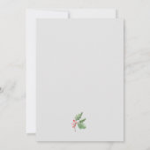 クリスマスグリーン最も幸せなホリデーズファミリーフォト シーズンカード (裏面)