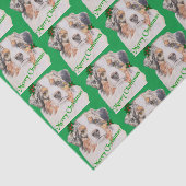 クリスマスグリーン現実的なオーストラリアの羊飼い 薄葉紙 (詳細)