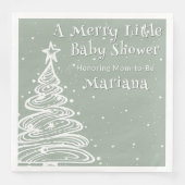 クリスマスグリーン男女兼用ベビーシャワー (正面)