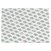 クリスマスグリーン離れリーズ&ベリー ラージペーパーバッグ (正面)