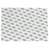 クリスマスグリーン離れリーズ&ベリー ラージペーパーバッグ (裏面)