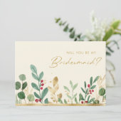 クリスマスグリーン |クリーム花嫁の提案 招待状 (スタンド正面)