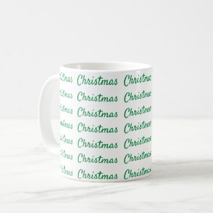 クリスマスグリーン コーヒーマグカップ