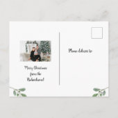 クリスマスグリーン | シンプル水彩写真2 シーズンポストカード (裏面)