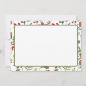 クリスマスグリーン ノートカード (裏面)