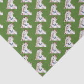 クリスマスグリーン·ピント·サラブレッド馬型 薄葉紙 (詳細)