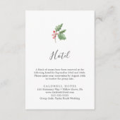 クリスマスグリーン&ベリーホテルエンクロージャカード エンクロージャーカード (正面)