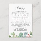 クリスマスグリーン&ベリー詳細エンクロージャカード エンクロージャーカード (正面)