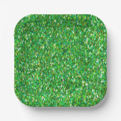 クリスマスグリーン ペーパープレート (正面)