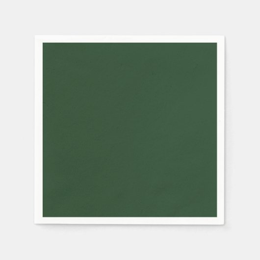 クリスマスグリーン、ホリデーグリーン、無地のグリーン、 スタンダードカクテルナプキン (正面)