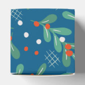 クリスマスグリーン（ホリーベリー付きブルーレッドホワイト） フェイバーボックス (上部)