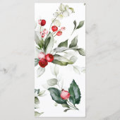 クリスマスグリーン&レッドベリー結婚ズメニュー メニュー (裏面)