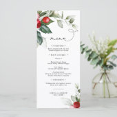 クリスマスグリーン&レッドベリー結婚ズメニュー メニュー (スタンド正面)
