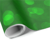 クリスマスグリーン《写真》ぼけ味グリッタープリント ラッピングペーパー (ロールコーナー)