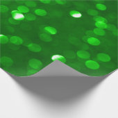 クリスマスグリーン《写真》ぼけ味グリッタープリント ラッピングペーパー (角)